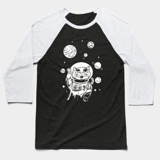 Space Cat Astronaut Cute Cat Design In Space Baseball T-Shirt